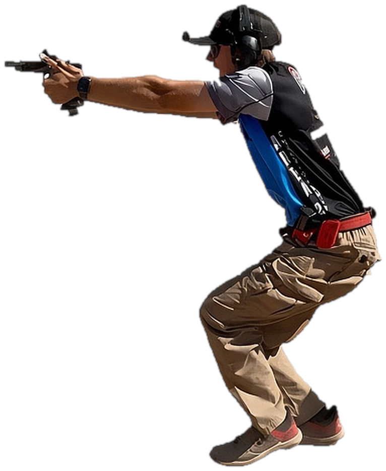 Brandon Hegreness shooting a stage